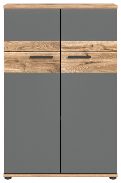 Büroschrank MASON in mehrfarbig aus MDF furniert