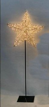 Weihnachtsstern LED GOLDEN TWIST in goldfarben aus Metall