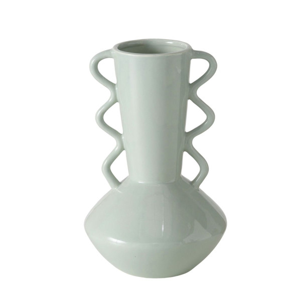 Vase MARTA in grün aus Steingut