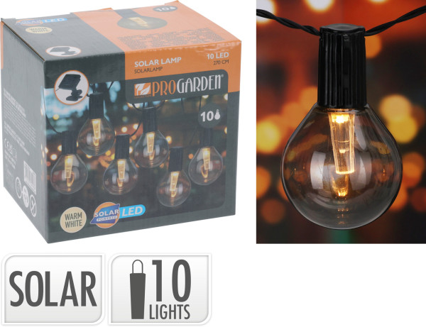Lichterkette LED SOLAR FESTIVO in mehrfarbig aus Polypropylen