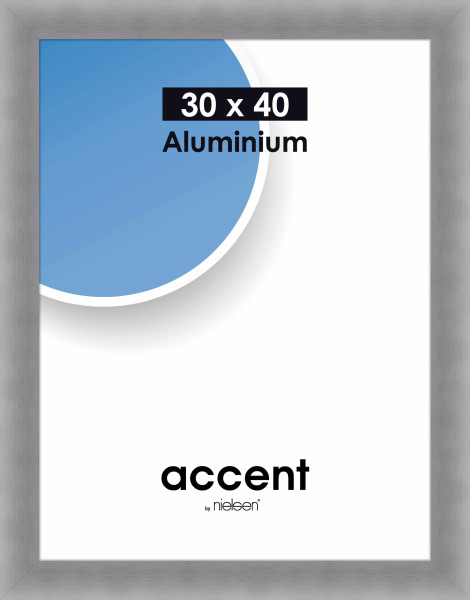 Bilderrahmen LARGO in silberfarben aus Aluminium
