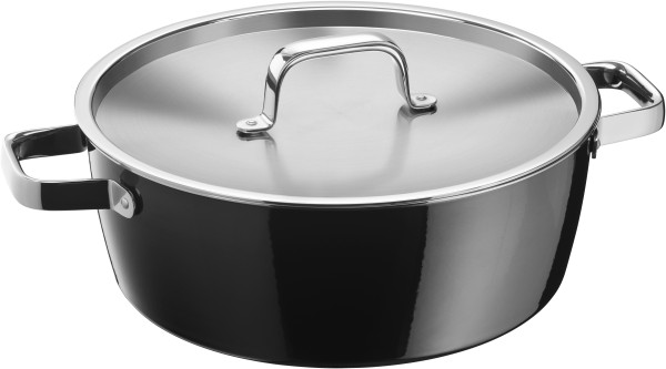 Schmortopf FUSIONTEC AROMATIC in schwarz aus Metall