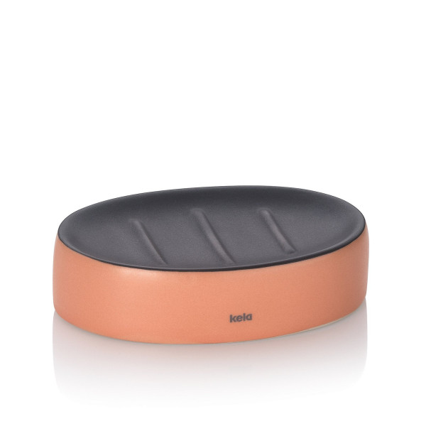 Seifenschale MATSI in pfirsich aus Keramik