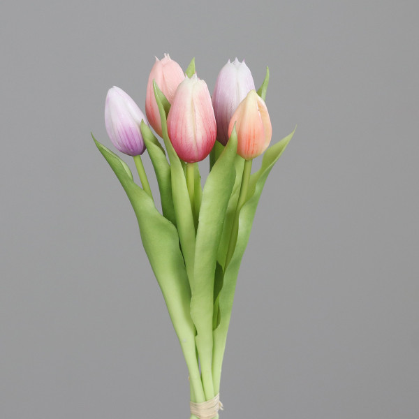 Kunstblume Tulpe in lavendel aus Kunststoff