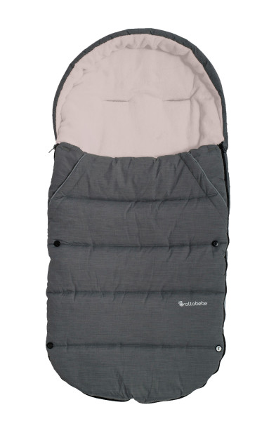 Winterfußsack ALPIN in grau aus Polyester