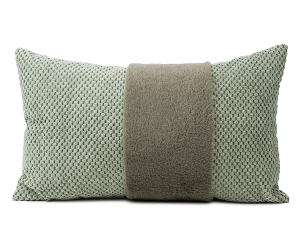 Kissen SVELA eukalyptus in grün aus Polyester