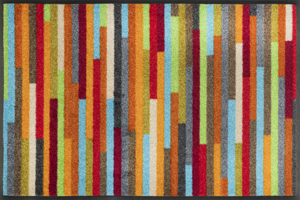 Fußmatte MIKADO STRIPES in mehrfarbig aus Polyamid
