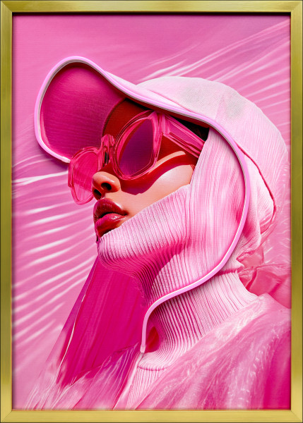 Bild LED NEON GIRL I in mehrfarbig