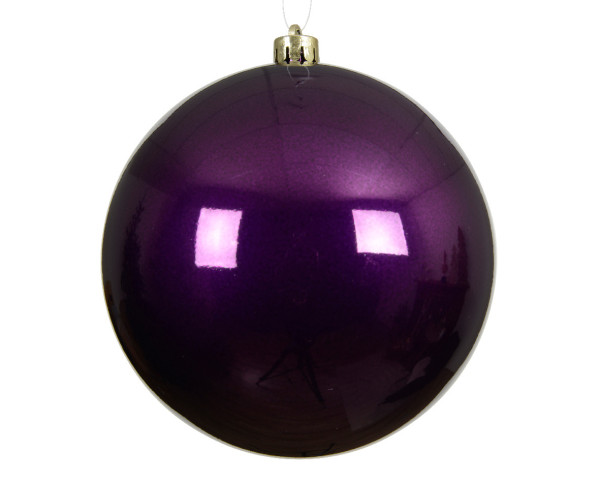 Weihnachtskugel SHINY in feige aus Kunststoff