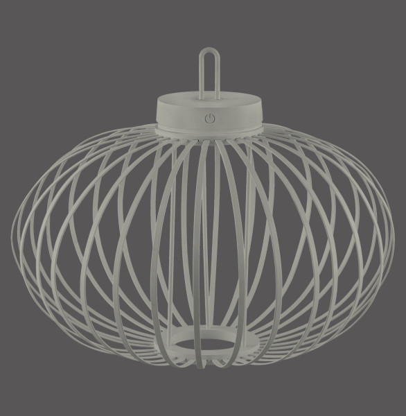Pendelleuchte AKUBA LED in beige aus Bambus