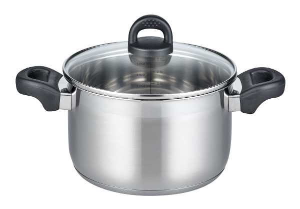 Topf ELO TURMALIN in silberfarben aus Edelstahl