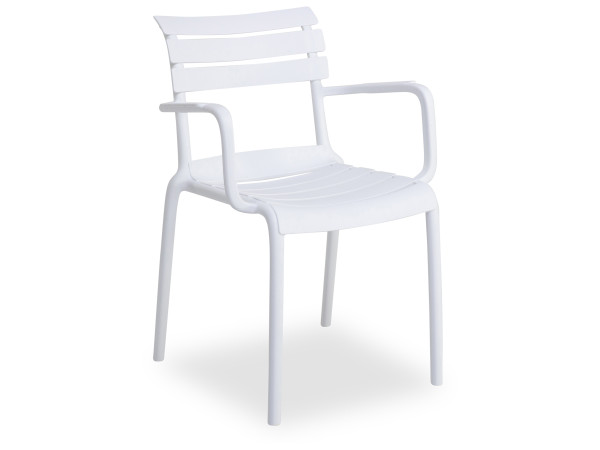 Gartenstuhl SKY in weiß aus Polypropylen