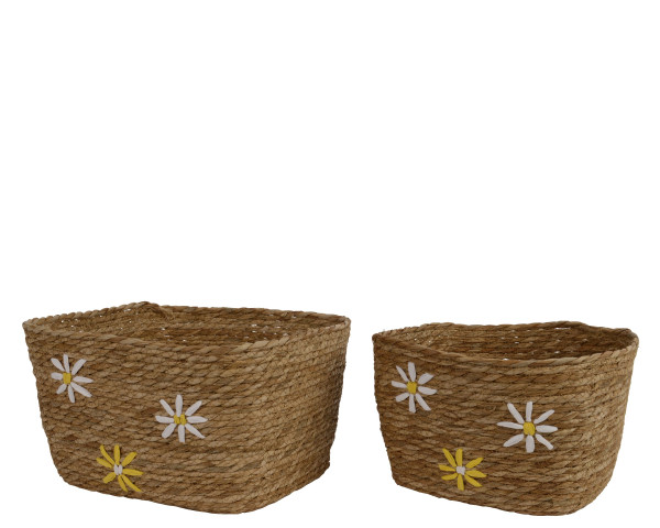 Korb in braun aus Seegras