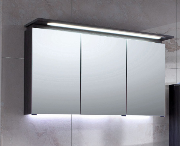 Spiegelschrank MONDO GLOSS in grau aus Dekor