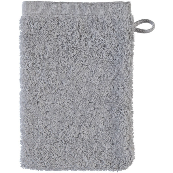 Waschhandschuh LIFESTYLE Uni in platinfarben aus Baumwolle