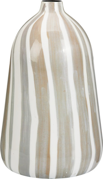 Vase STREIFEN in beige aus Eisen