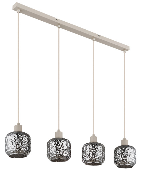 Hängeleuchte ANTONIO in beige aus Metall