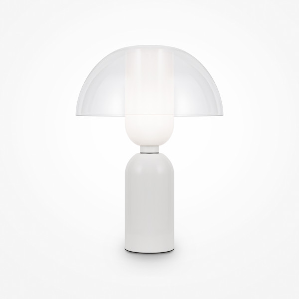 Tischleuchte MEMORY in weiß aus Materialmix