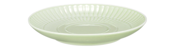 Kombi-Untertasse AMINA in grün aus Porzellan