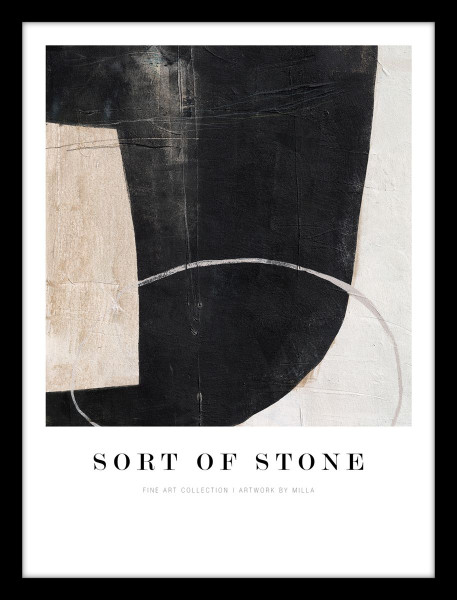 Kunstdruck SORT OF STONE in mehrfarbig