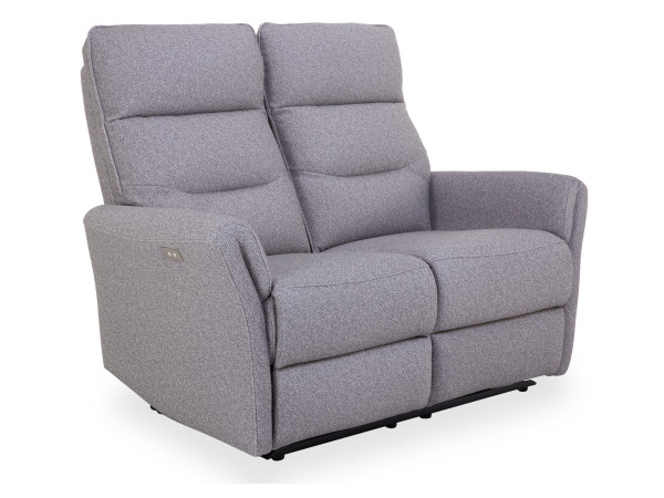 Sofa 2 Sitzer HARPER HAKODAT in hellgrau aus Stoff