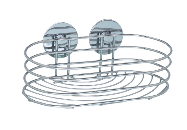 Wandregal TURBO-LOC® in chromfarben aus Stahl