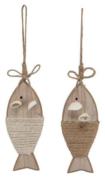Hänger FISCH in natur aus Holz