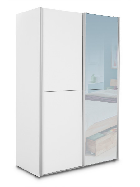Kleiderschrank BABETTA in weiß aus Kunststoff