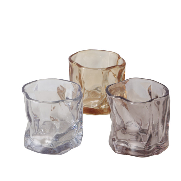 Windlicht CALEB in mehrfarbig aus Glas