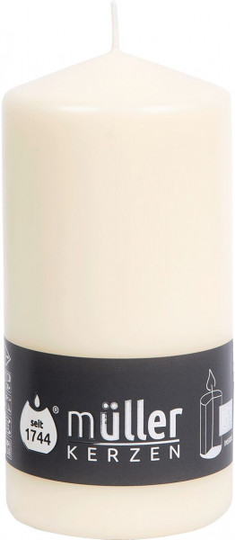 Stumpenkerze VANILLA in vanille aus Wachs