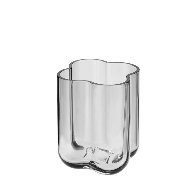Vase PUA in grau aus Glas