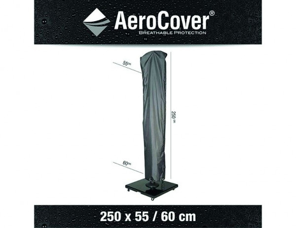 Schirmschutzhülle AeroCover in anthrazit aus Polyester
