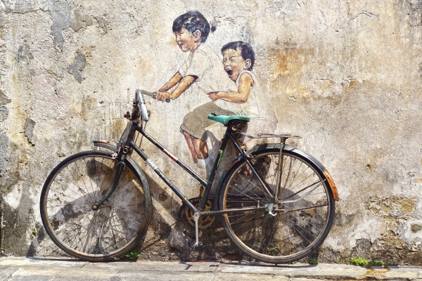 Akustikbild STREET ART aus Materialmix