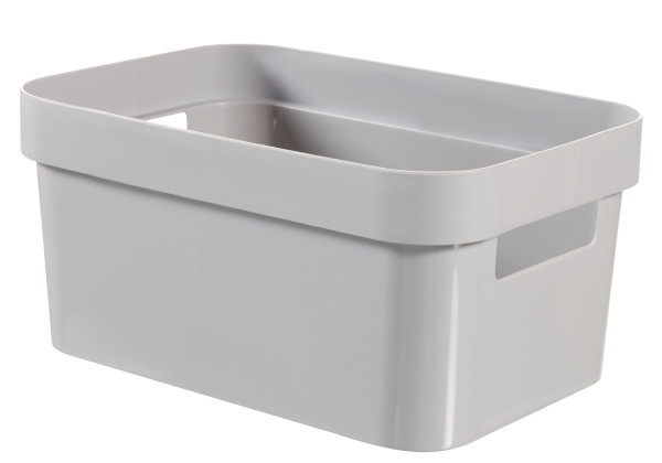Box infinity RECYCLING 17L in grau aus Polypropylen
