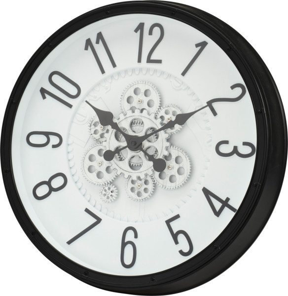 Wanduhr ATHEN in schwarz aus Polypropylen