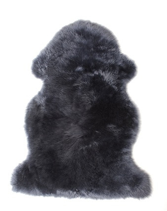 Heide-Lammfell anthrazit in anthrazit aus Schurwolle