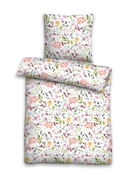 Bettwäsche SEERSUCKER weiß in weiß aus Baumwolle