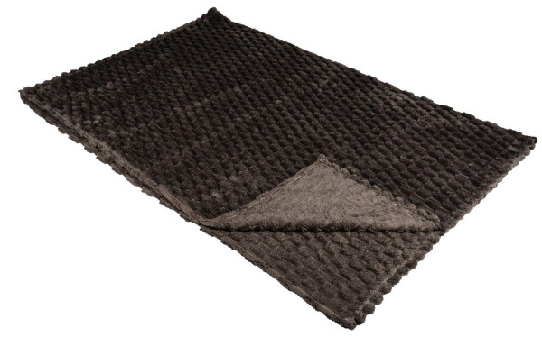 Kuscheldecke in grau aus Kunststoff