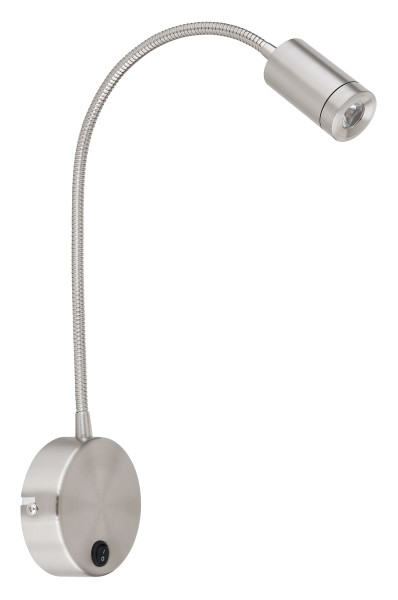 Wandleuchte MILLY in Nickel aus Metall