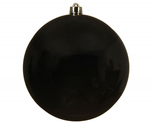 Weihnachtskugel SHINY in schwarz aus Kunststoff