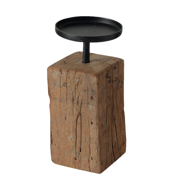 Kerzenleuchter SOLEA in natur aus Holz