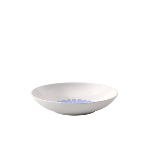 Pastaschale FLEUR bleu in weiß aus Bone China