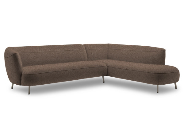 Polsterecke ROLF BENZ ELVA in braun aus Stoff