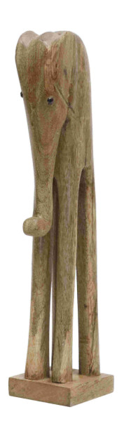 Deko-Elefant in braun aus Holz