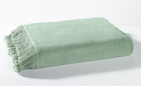 Plaid FRANSEN in jade aus Mischgewebe