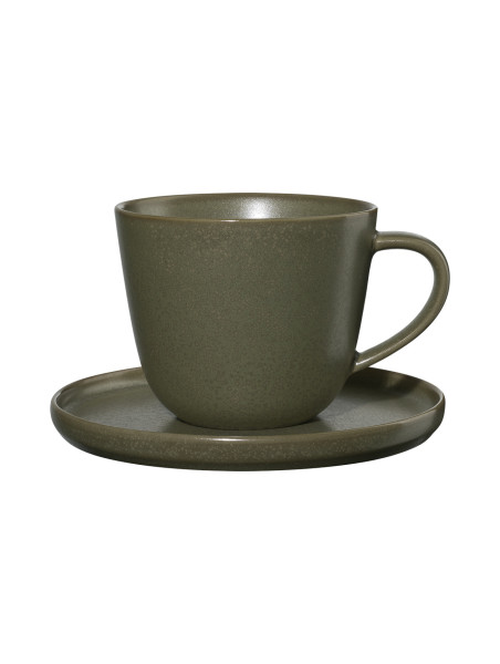 Kaffeetasse COPPA in grün aus Porzellan