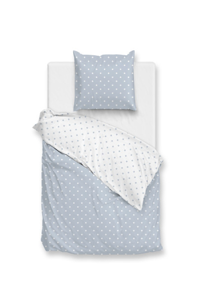 Bettwäsche PUNTA DI COTONE in hellblau aus Baumwolle