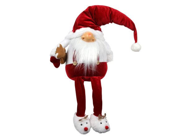 Dekofigur WEIHNACHTSWICHTEL in blau aus Edelstahl