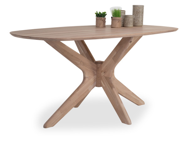 Esstisch HARPER MORNA in Eiche Bianco