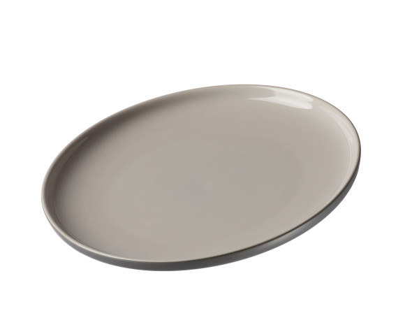 Dessertteller JASPER in grau aus Steinzeug
